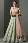 heavy sequin work silk lehenga choli