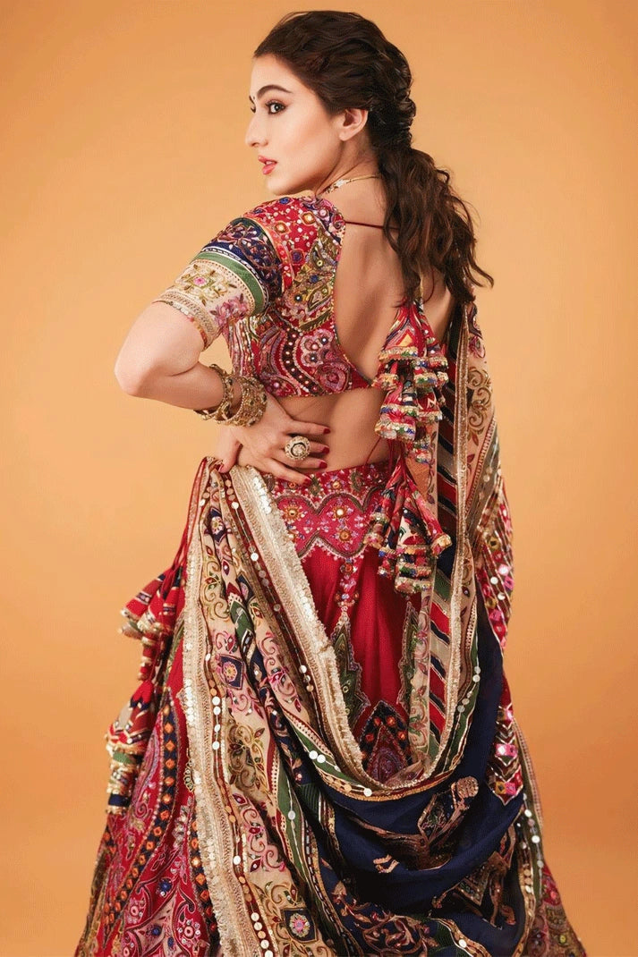 sara ali khan navratri chaniya choli