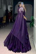 indo western lehenga with shrug