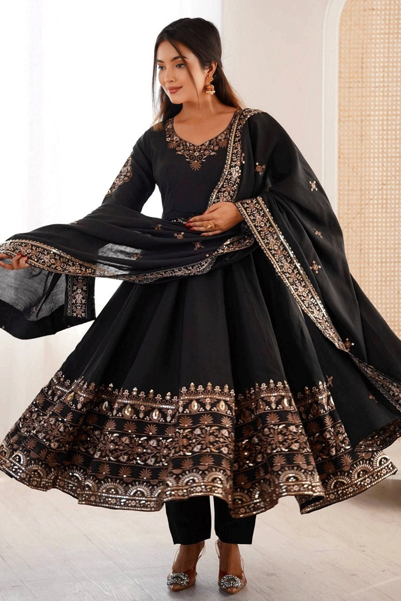 instagram trending anarkali dress