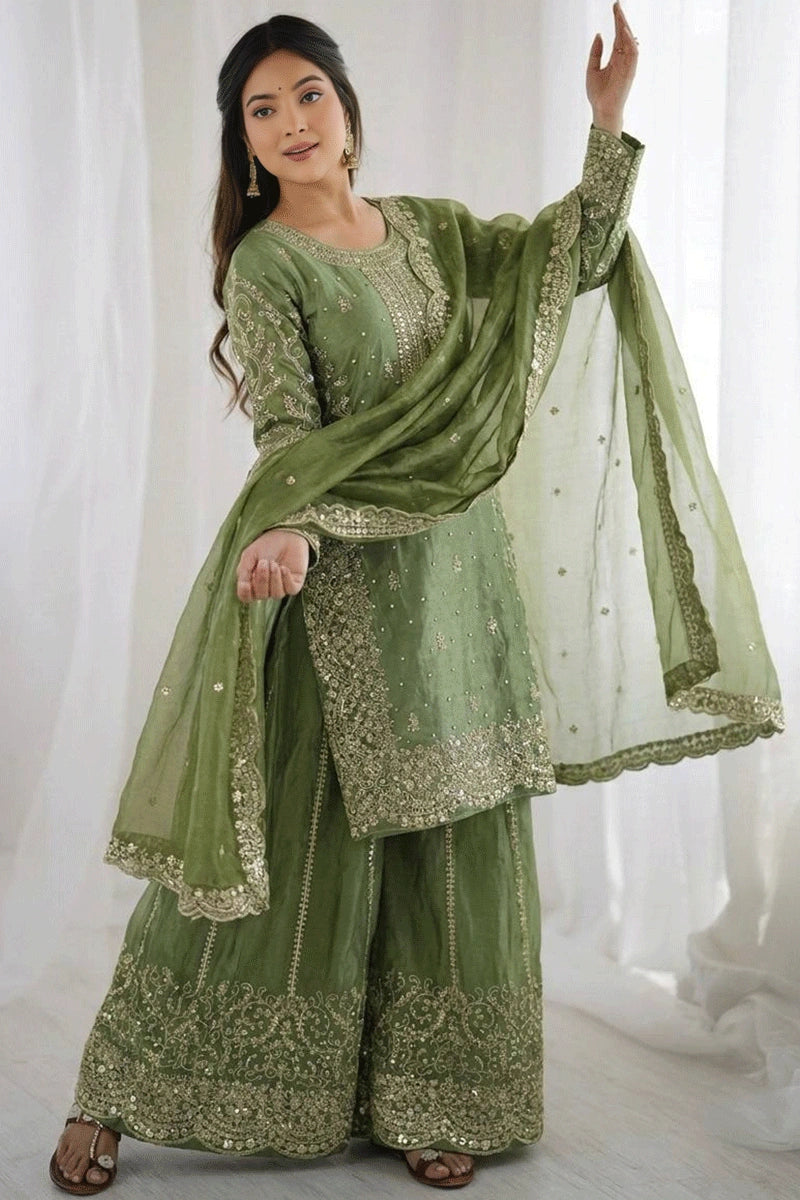 instagram trending mehendi dress