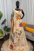 instagram trending organza suit