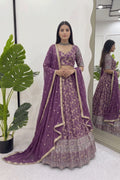 jacquard silk lehenga for pooja