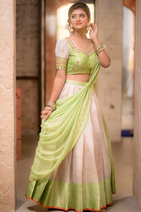 Latest Traditional Half Saree Collection For Wedding 2022 - Anaya Designer Studio