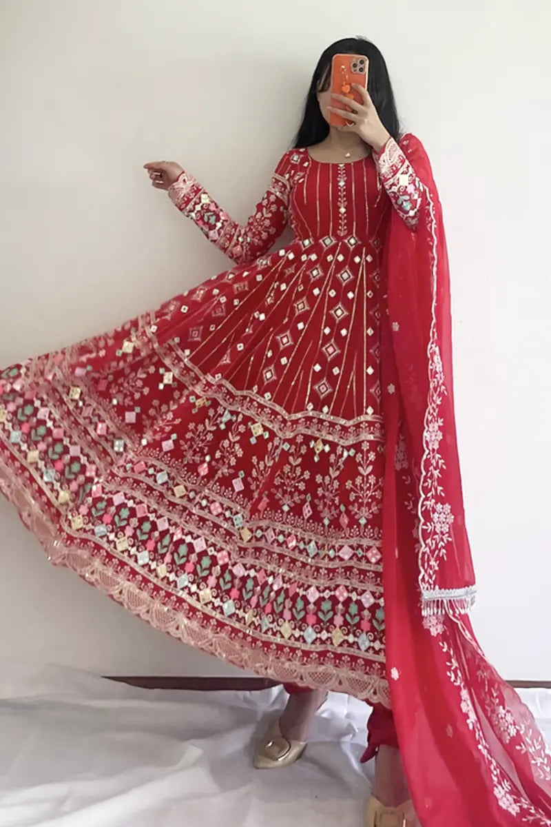 karwa chauth gown for girls