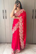 karwa chauth saree for married women