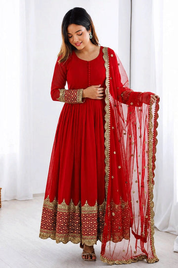 karwa chauth special anarkali gown