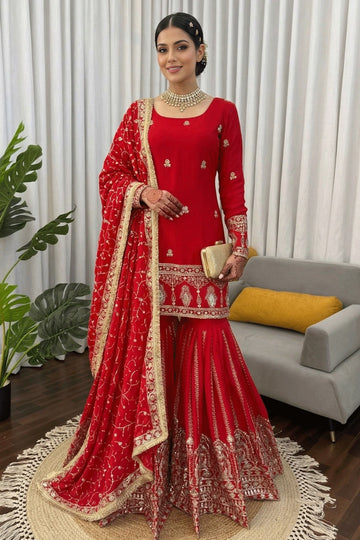 karwa chauth special sharara suit