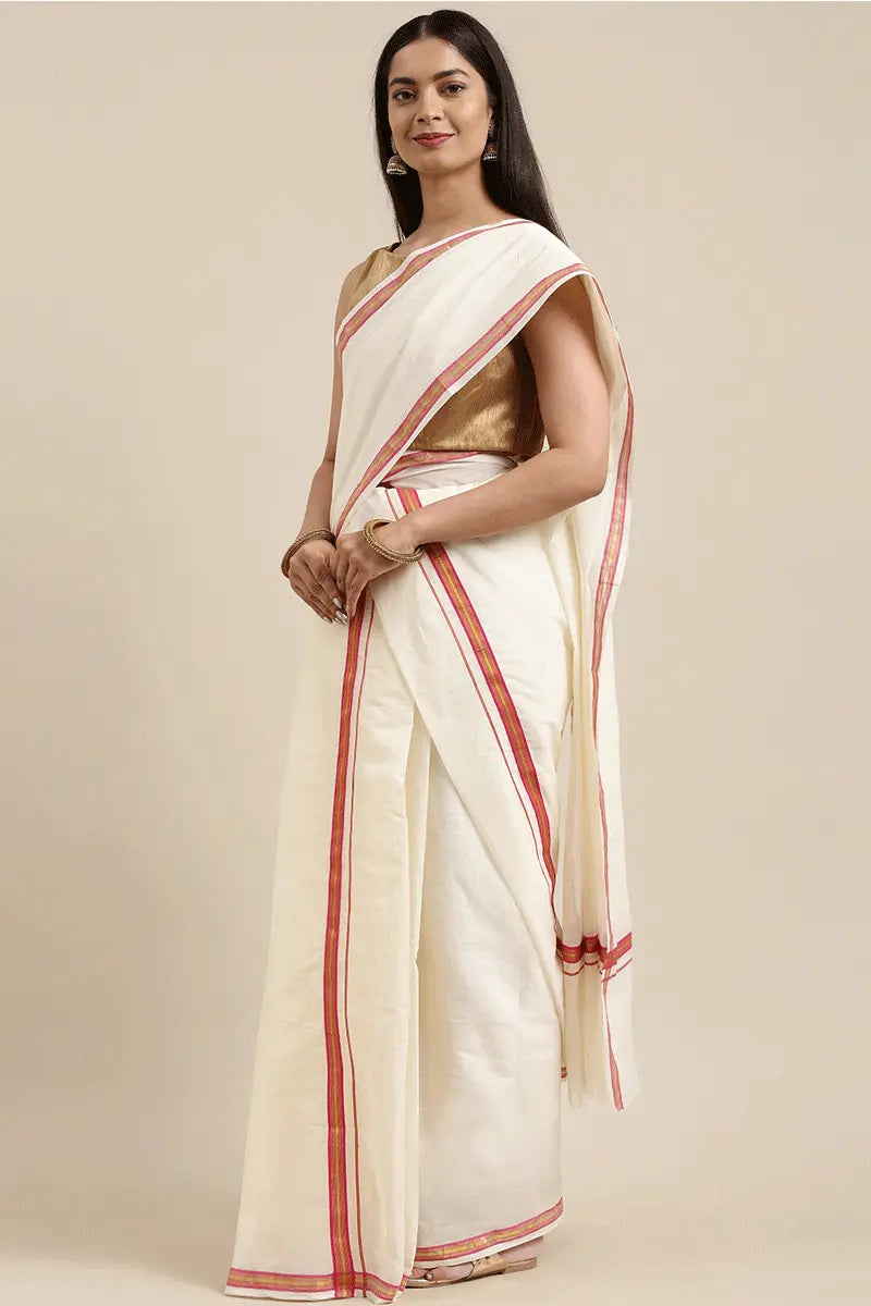 onam saree pose