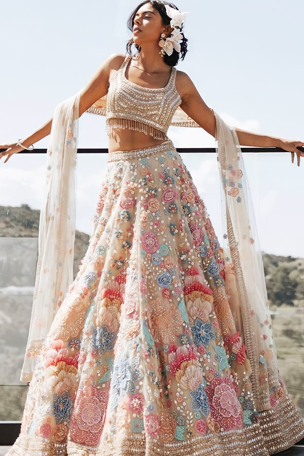 Designer Reception Lehenga For Bride - Anaya Designer Studio
