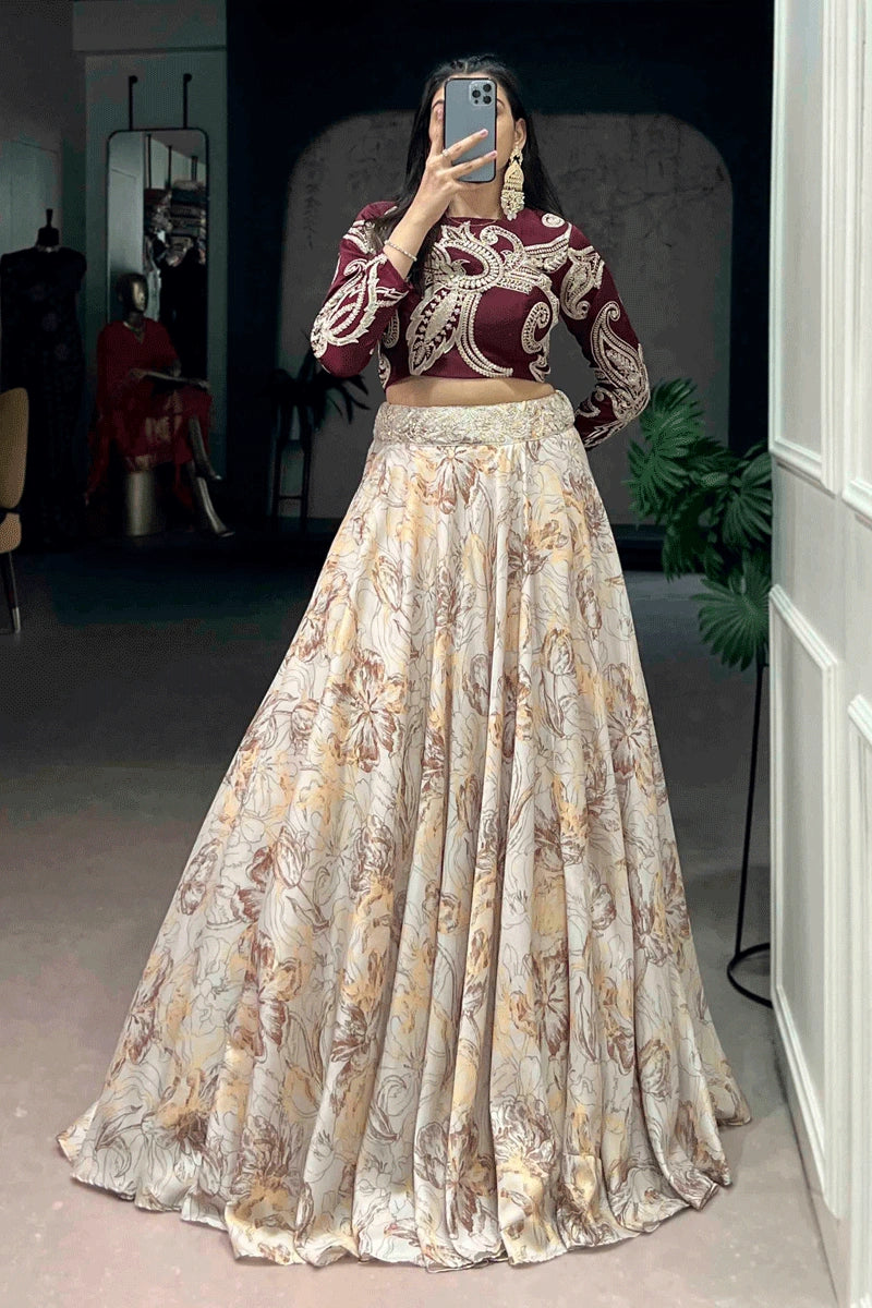 latest embroidery lehenga choli