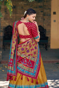 latest half saree style