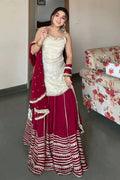 latest mirror work lehenga