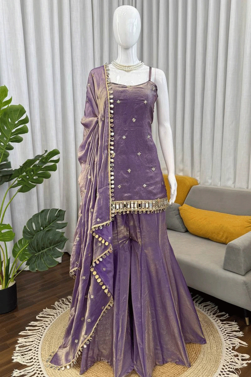 latest plazo dress design