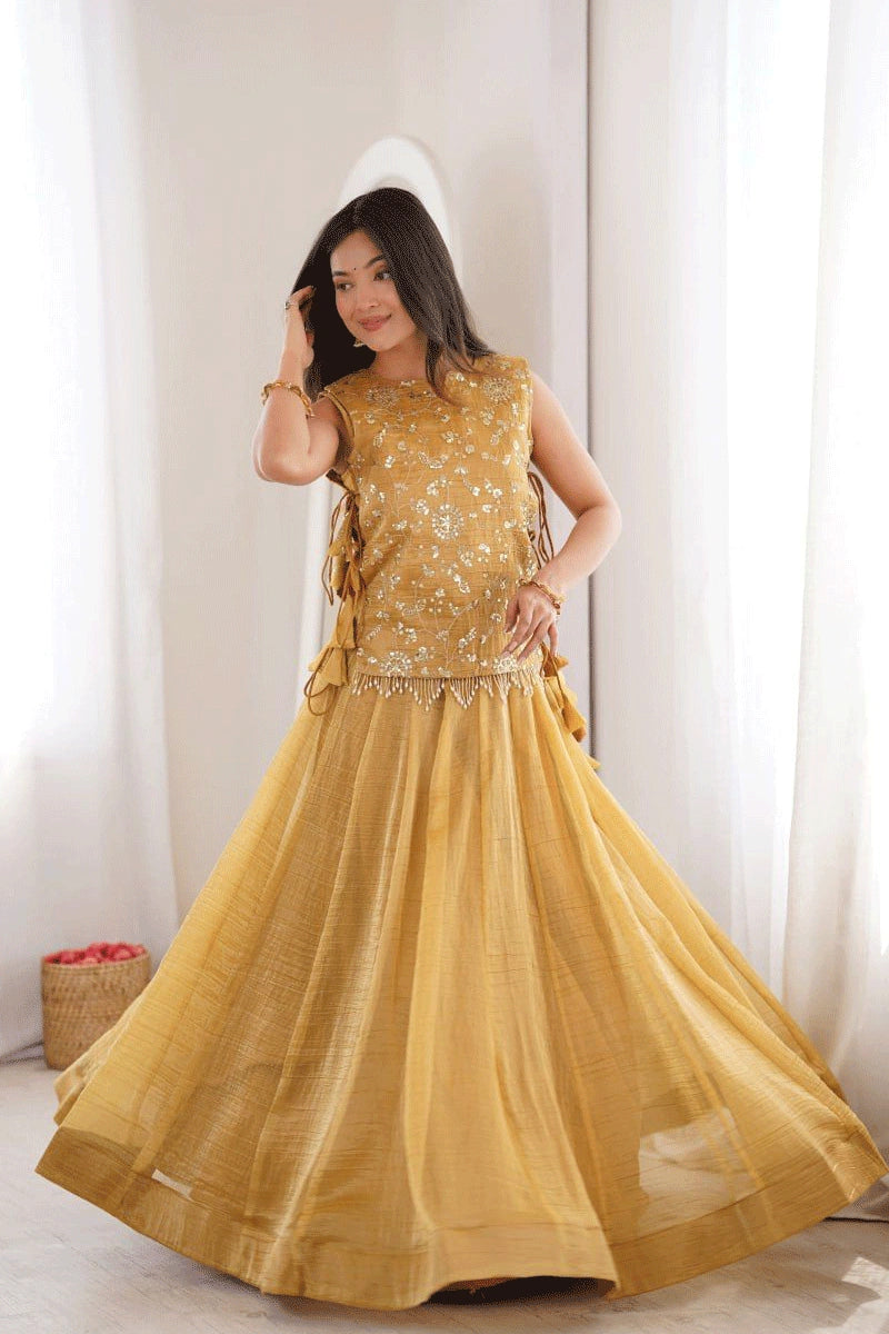 latest ready to wear lehenga choli with koti