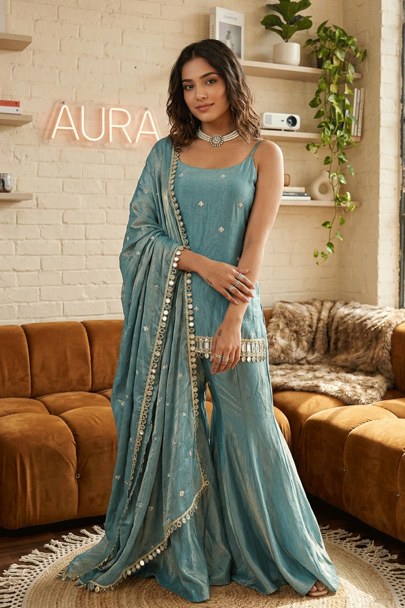 latest sharara suit for girls
