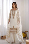 latest white plazzo suit