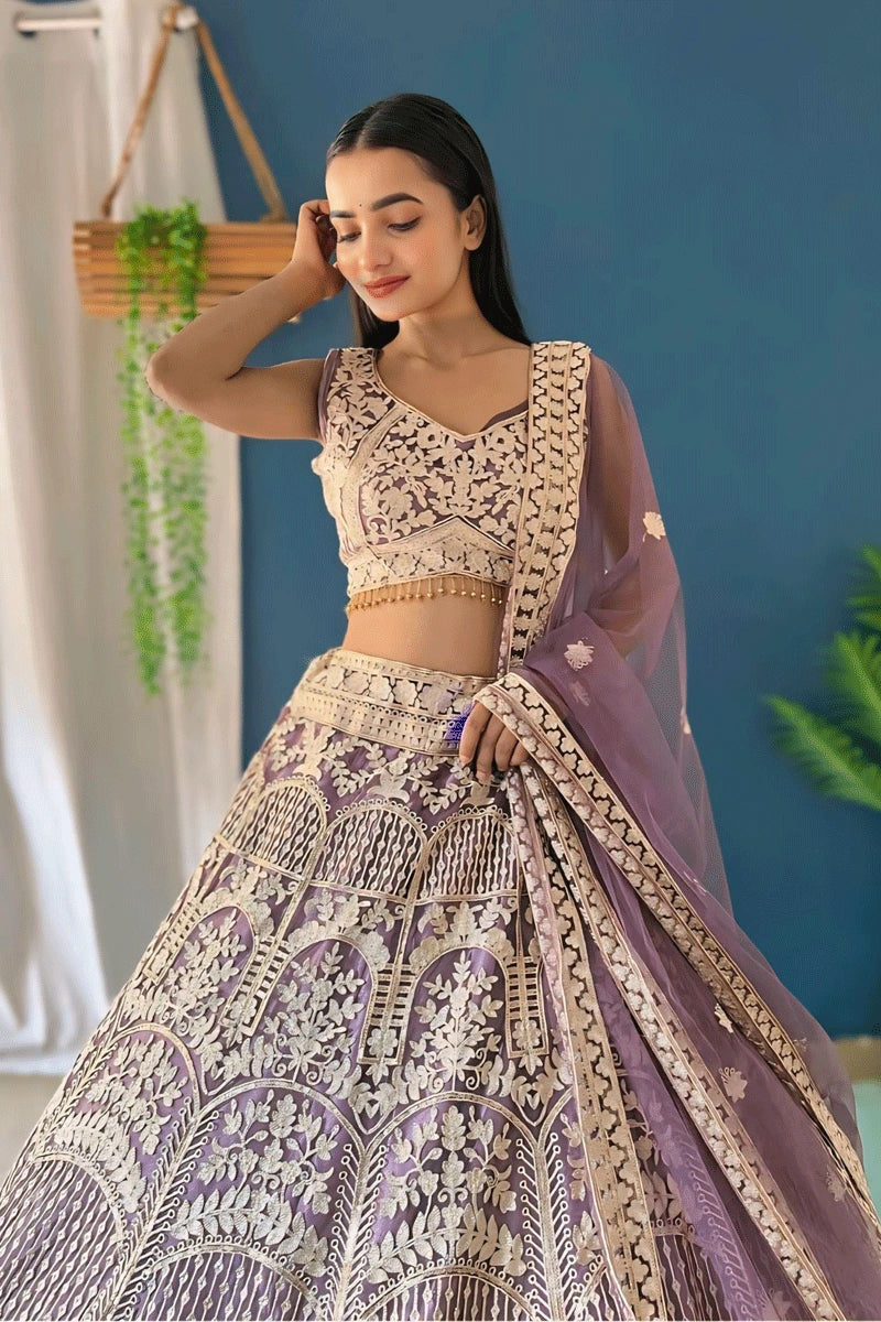 light purple lehenga choli