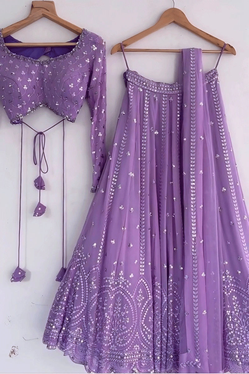 light purple lehenga choli for wedding