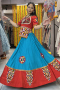 light blue lehenga choli