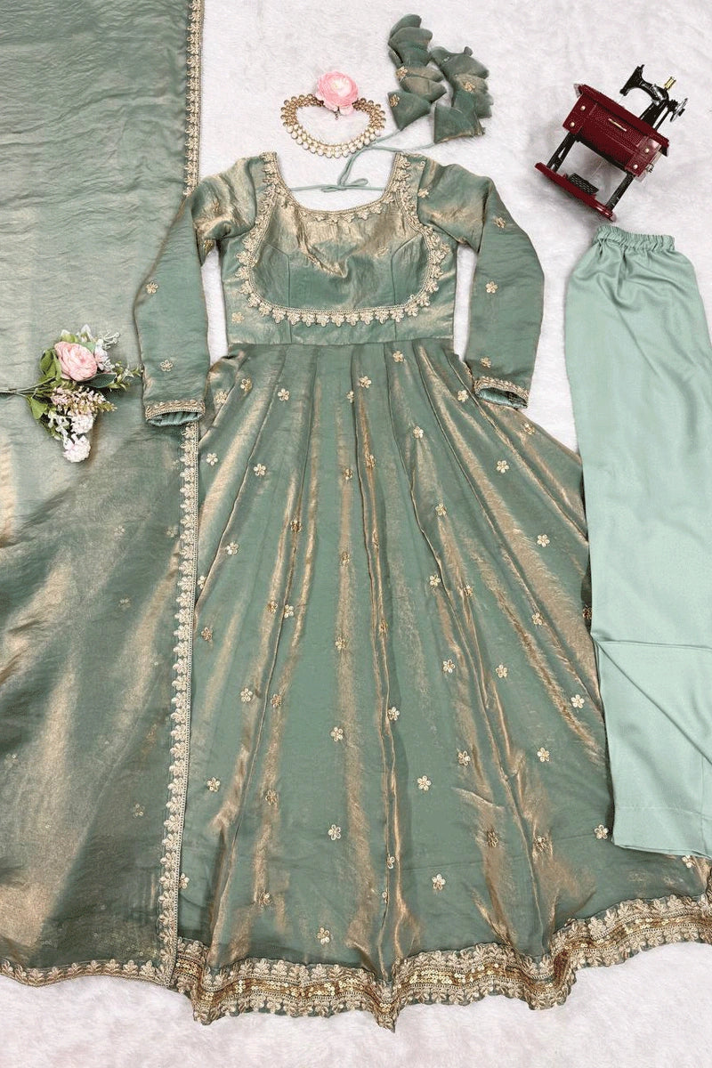 lightweight anarkali gown