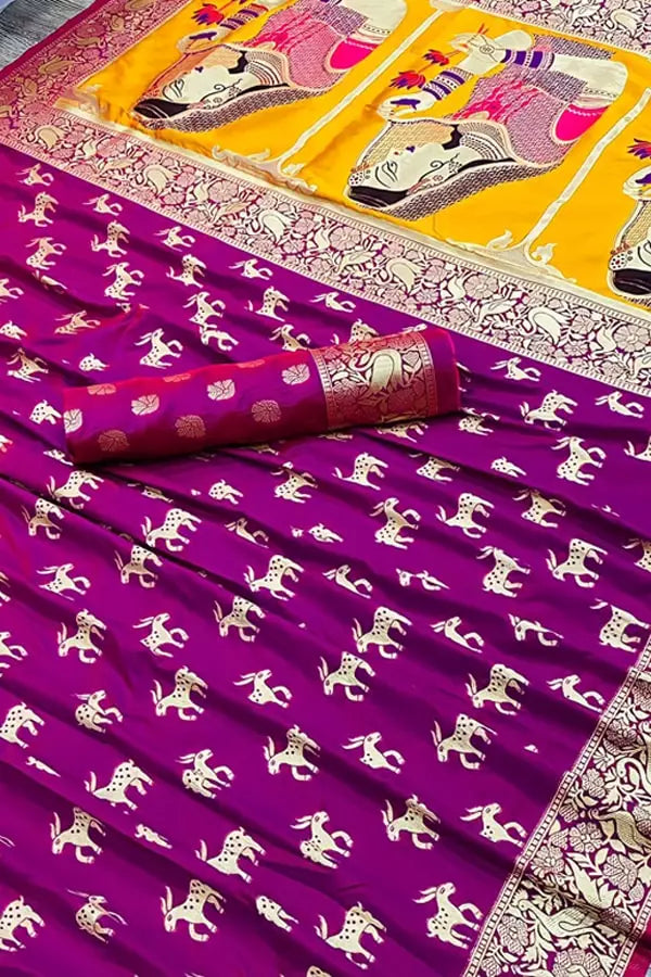 Maharashtrian Paithani saree for Gudi padwa