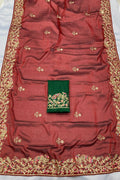 maroon colour sarees for wedding function