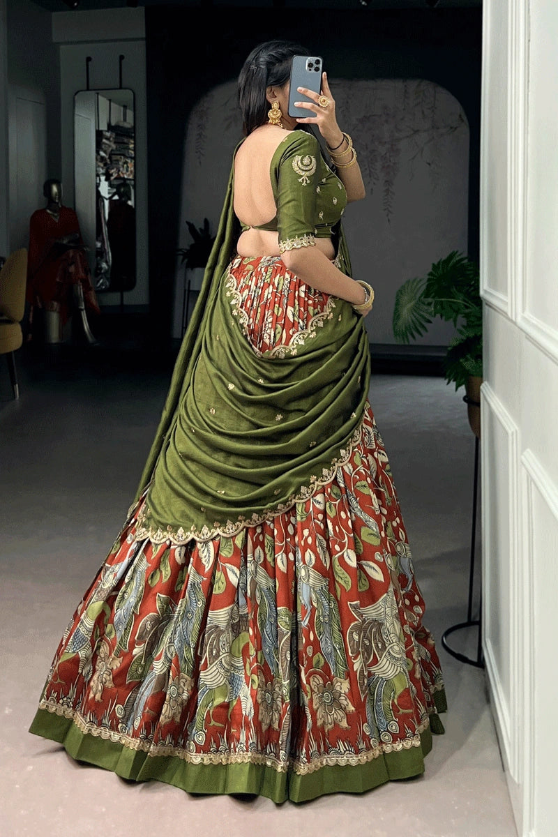 brother mehendi lehenga choli for girls