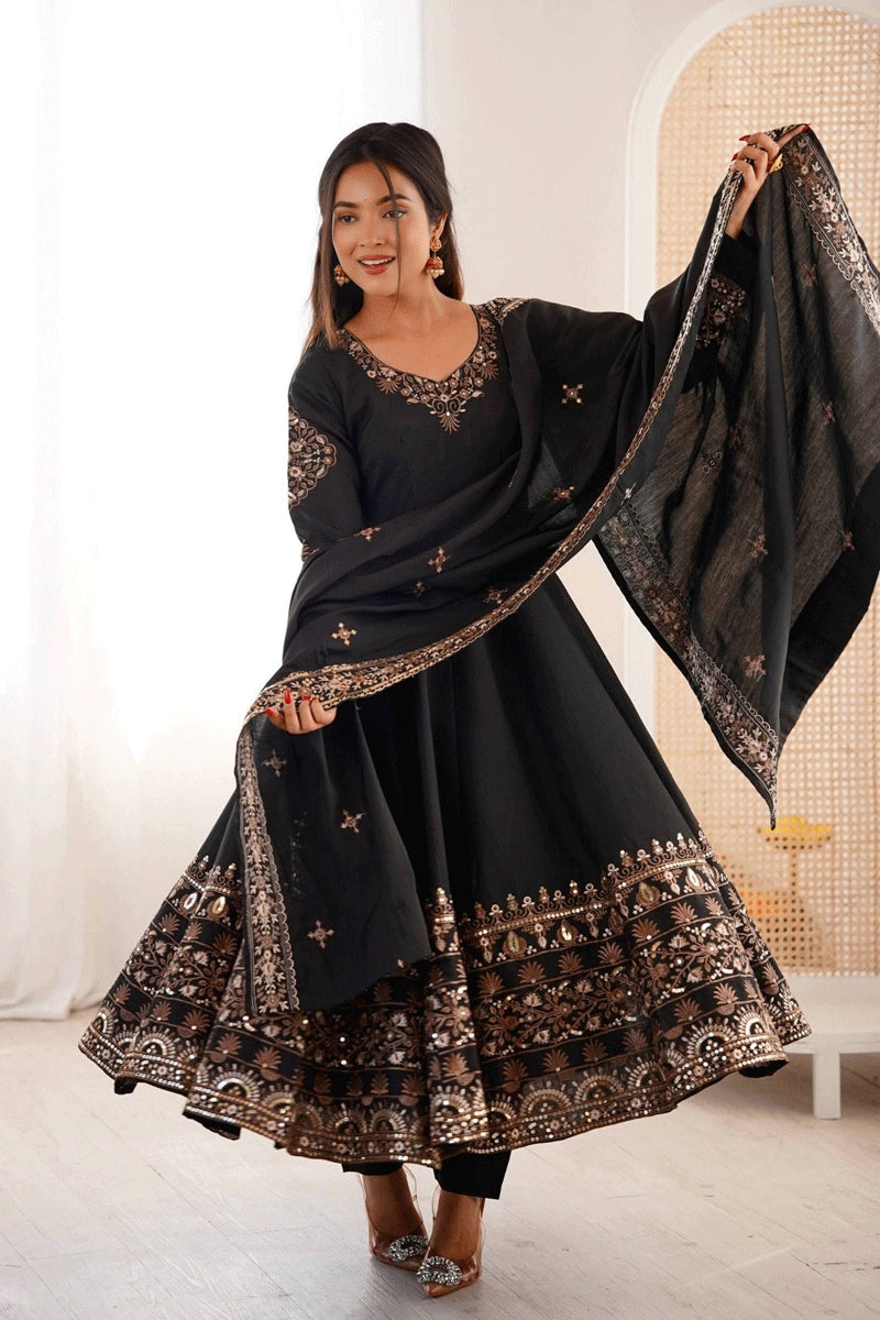 modern anarkali gown for girls