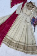 modern full sleeve gown dress