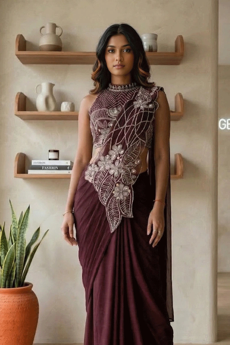 modern ready to wear saree
