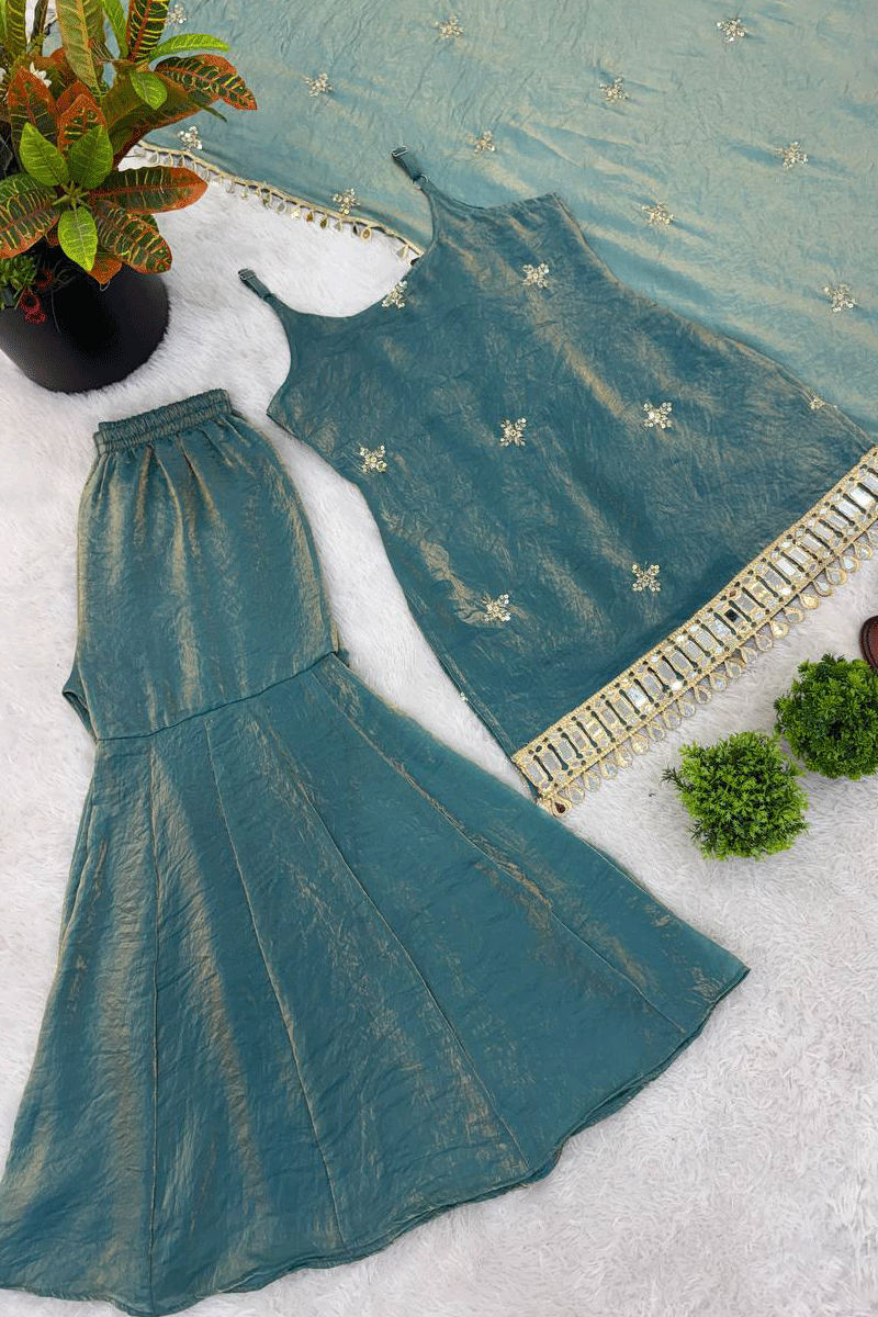 modern sharara dress for girls