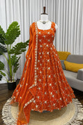 modern sleeveless anarkali suit