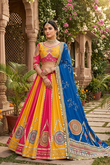 multicolor chaniya choli for garba