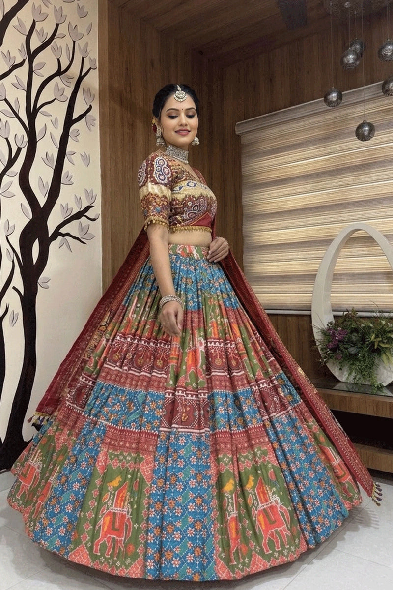 multicolor chaniya choli 