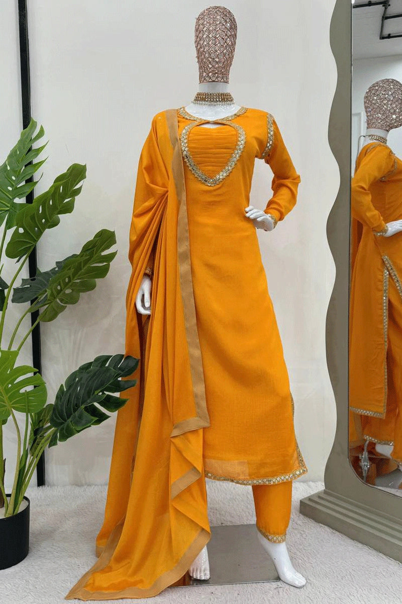 mustrud colour dress for haldi