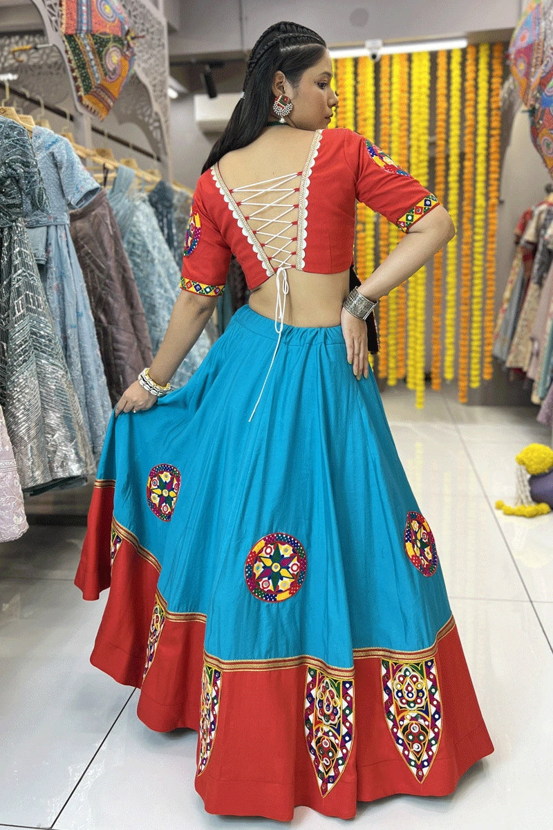 light blue lehenga choli