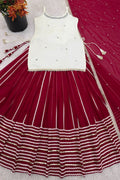 navratri mirror work lehenga