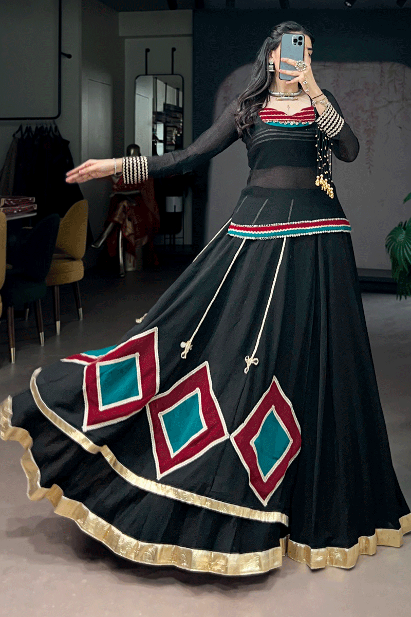 navratri special lehenga choli with top