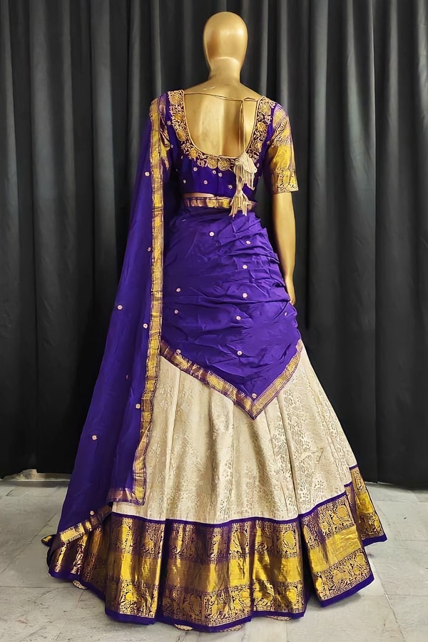 Latest Model Pattu Half Sarees New Designs - Anaya Designer Studio