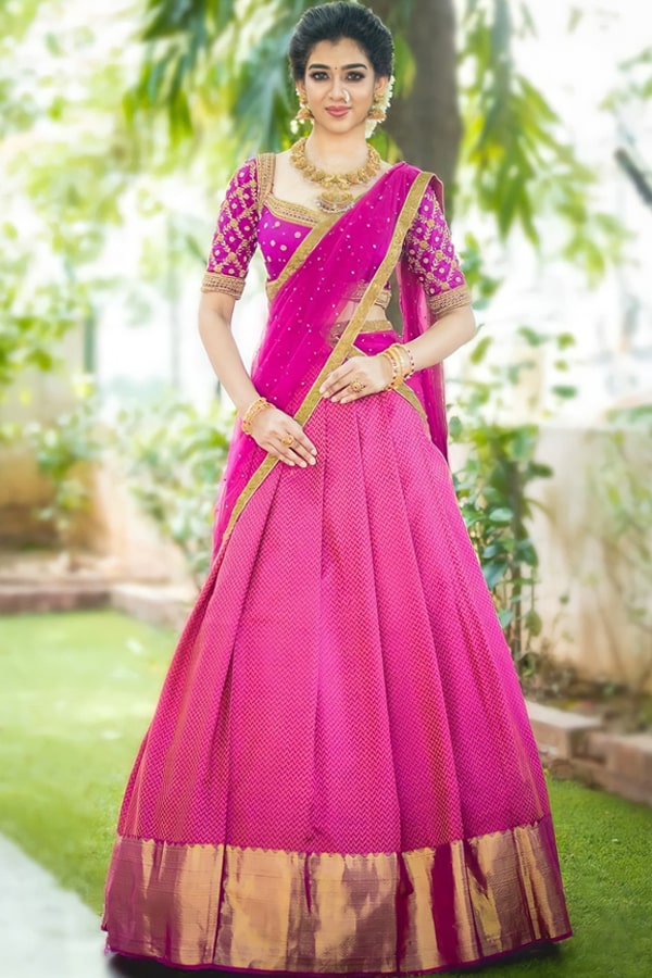 New Model Pattu Half Sarees Colour Combination - Anaya Designer Studio