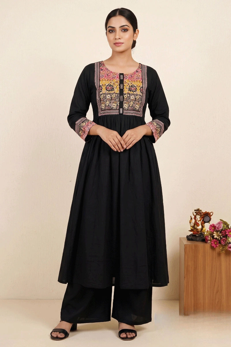 office wear black co ord set for girls