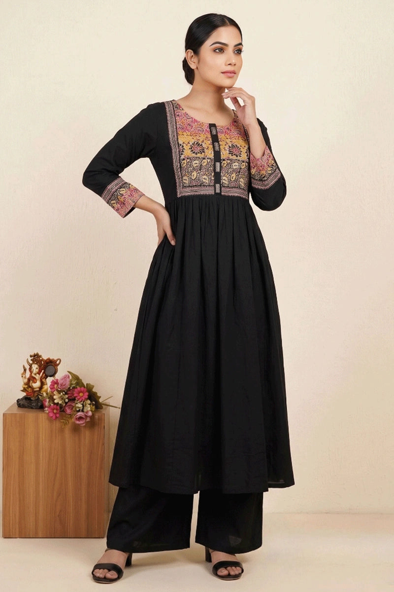 office wear black co ord set for girls