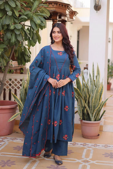 office wear cotton embroidery dress