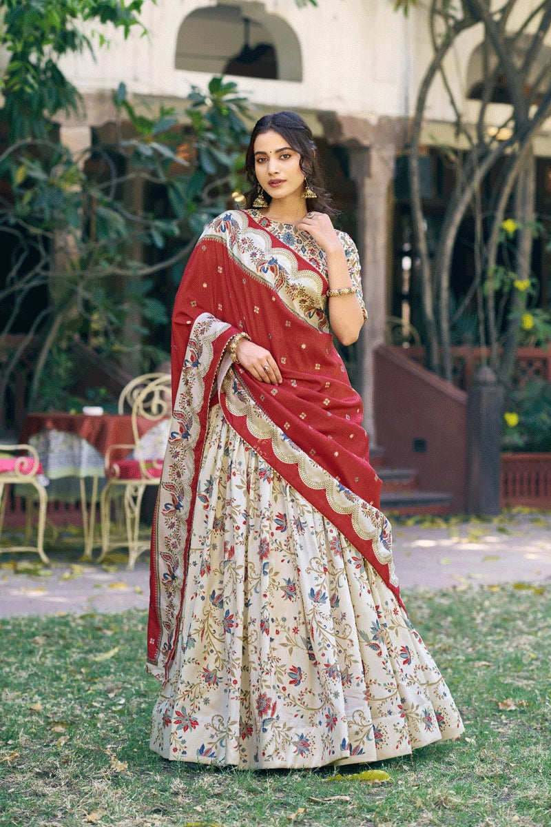 onam special half saree for women