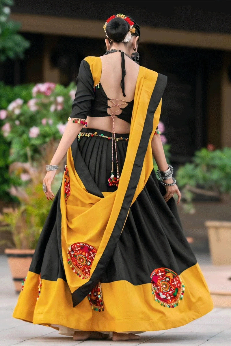 open back blouse lehenga for garba