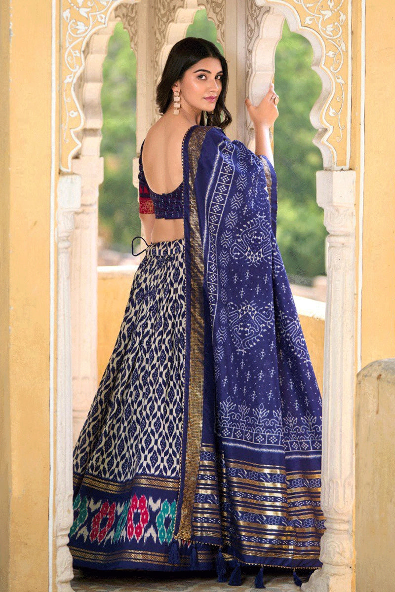 navy blue chaniya choli