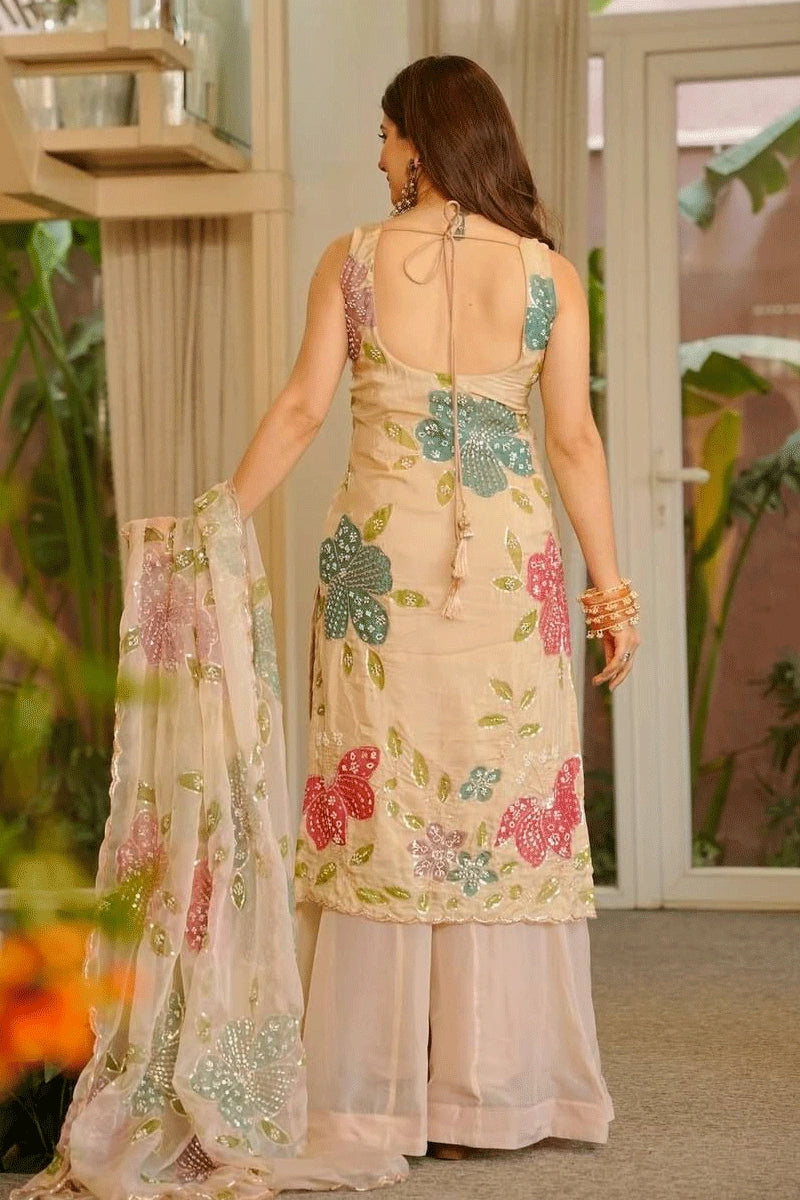 organza silk ethnic wear