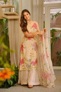 organza silk plazo suit