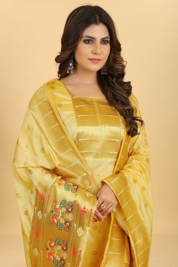 Latest Paithani Dress Design Kurti For Girls